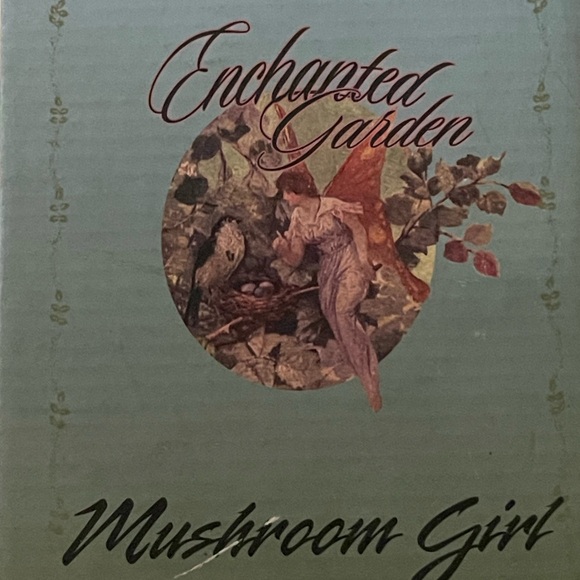 Whimsical Girl Figurine with Mushroom Hat - Picture 3 of 4